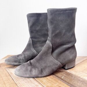 Stuart Weitzman Raissa Gray Suede Women's Boots